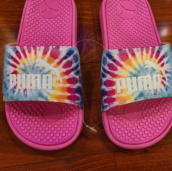 Puma Slip On Flip Flops Shoe Size Girls 3 - Picture 3 of 6